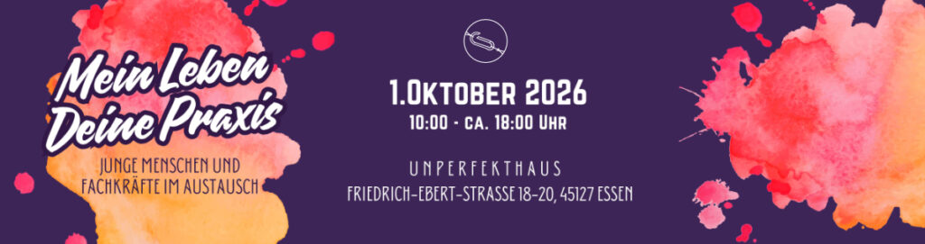 Banner für das Austauschformat der 'Qualitätsoffensive Pflegekinderhilfe NRW' 2026 in Essen